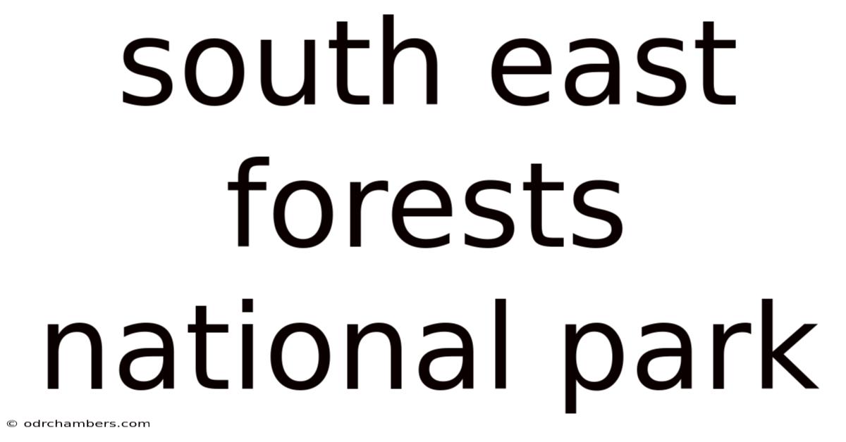 South East Forests National Park