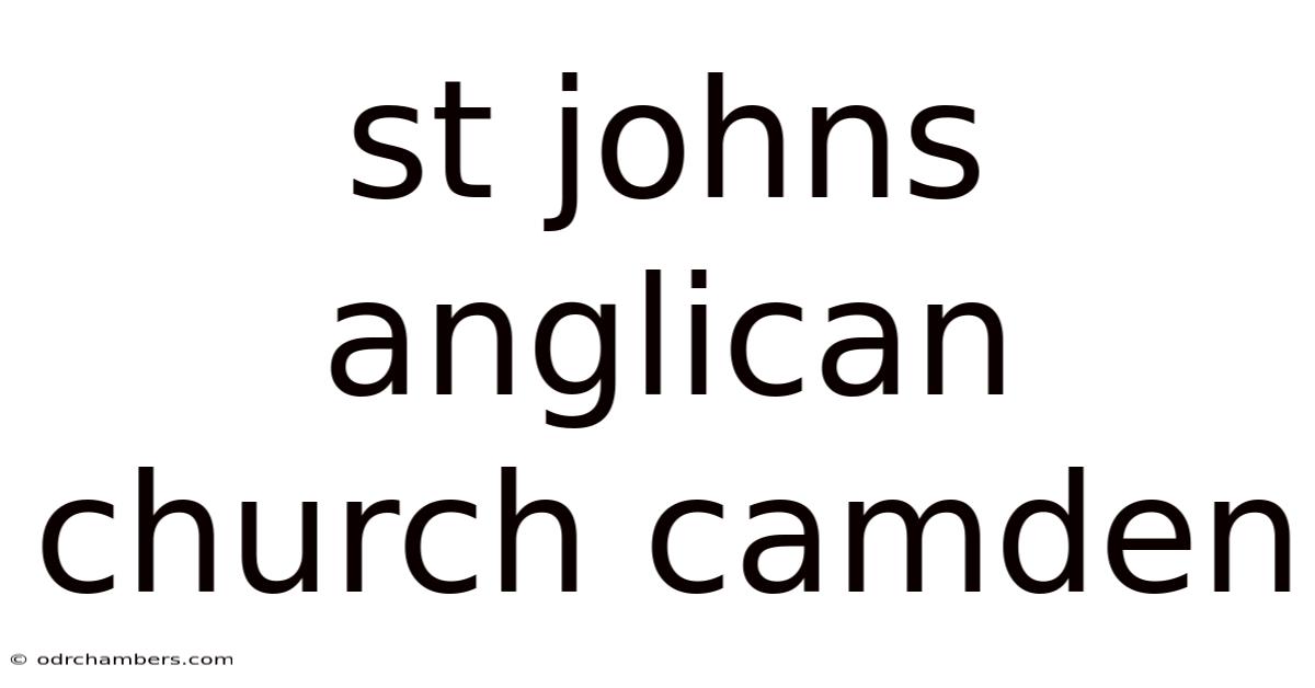 St Johns Anglican Church Camden