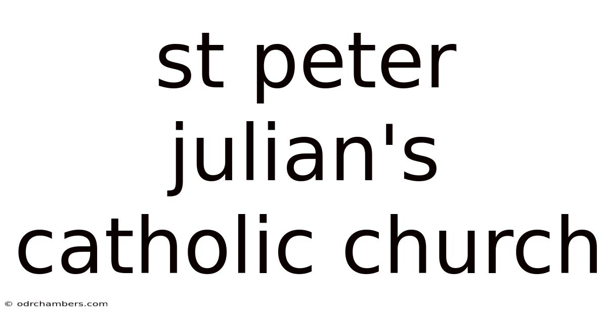 St Peter Julian's Catholic Church