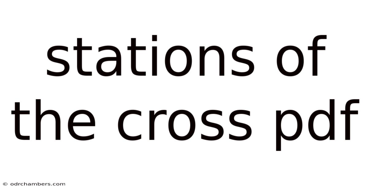 Stations Of The Cross Pdf