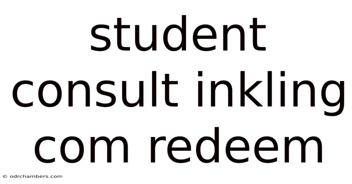 Student Consult Inkling Com Redeem