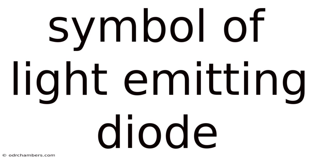 Symbol Of Light Emitting Diode