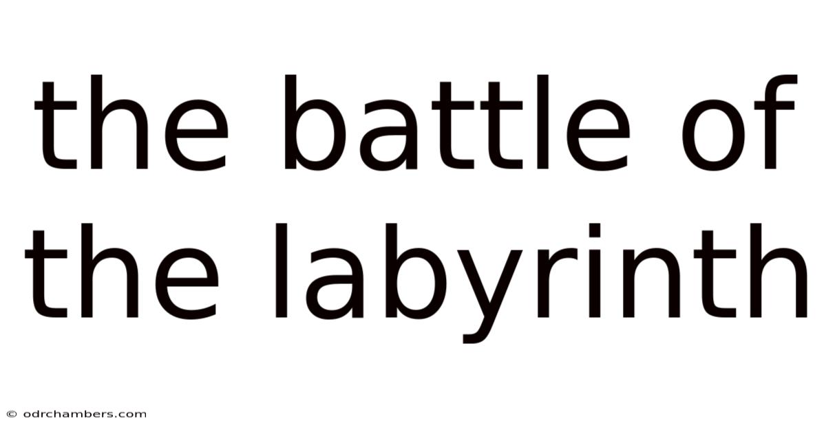 The Battle Of The Labyrinth
