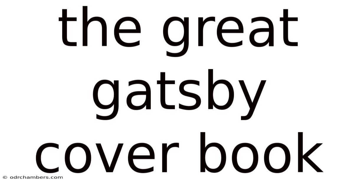 The Great Gatsby Cover Book