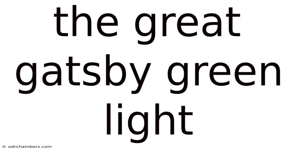The Great Gatsby Green Light
