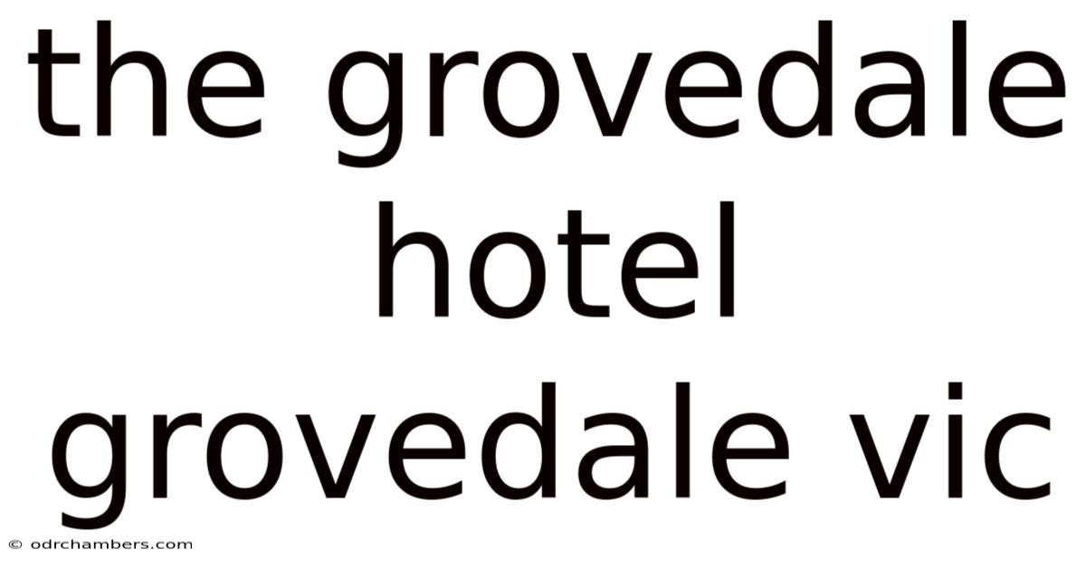 The Grovedale Hotel Grovedale Vic