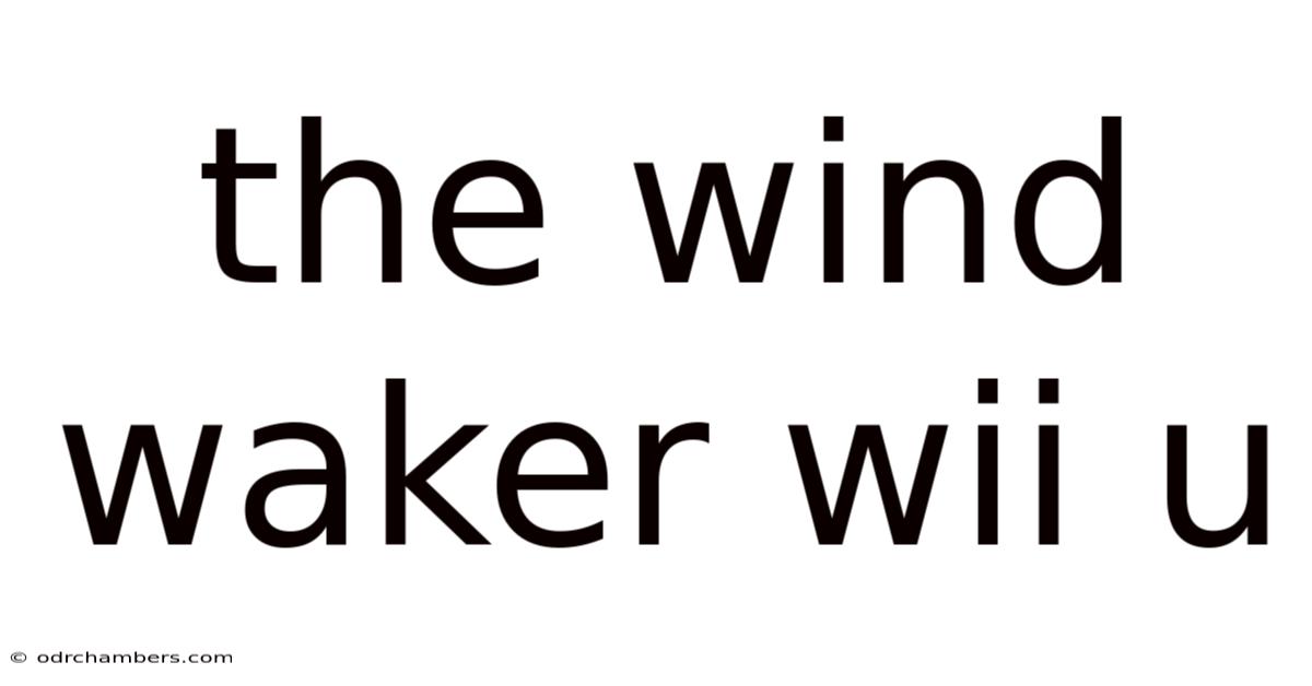 The Wind Waker Wii U