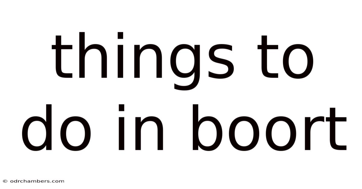 Things To Do In Boort