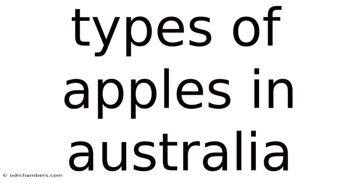Types Of Apples In Australia