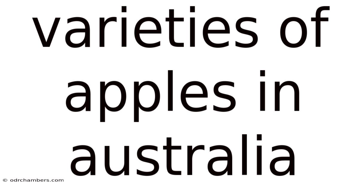 Varieties Of Apples In Australia
