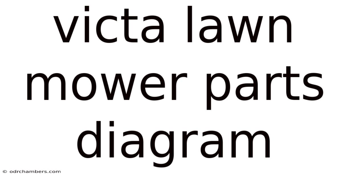 Victa Lawn Mower Parts Diagram