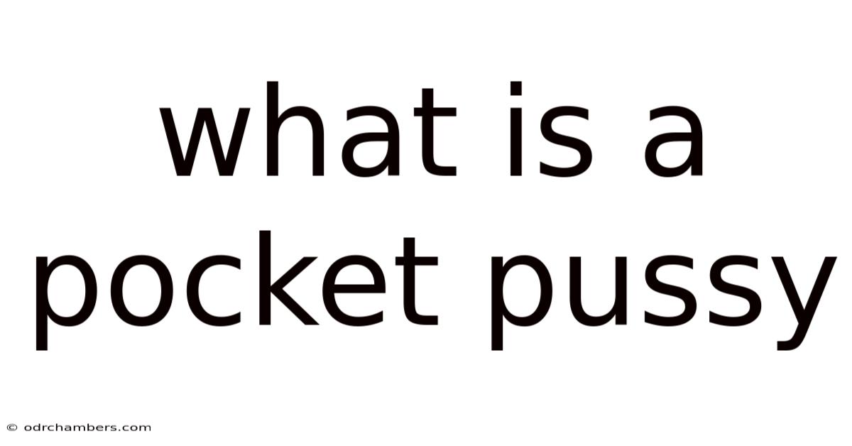 What Is A Pocket Pussy