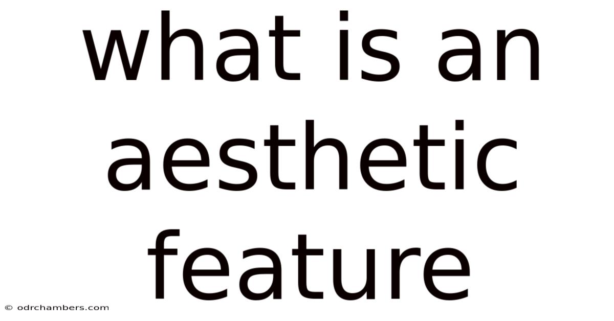 What Is An Aesthetic Feature