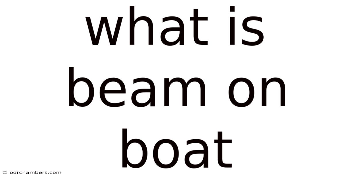 What Is Beam On Boat