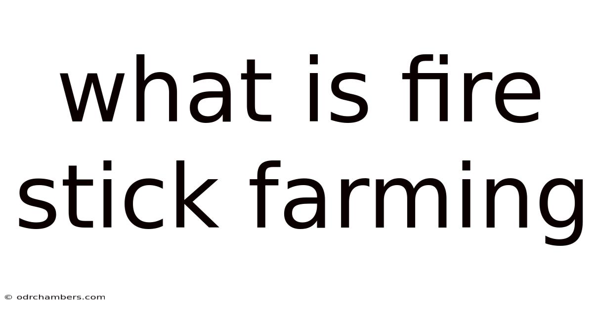 What Is Fire Stick Farming
