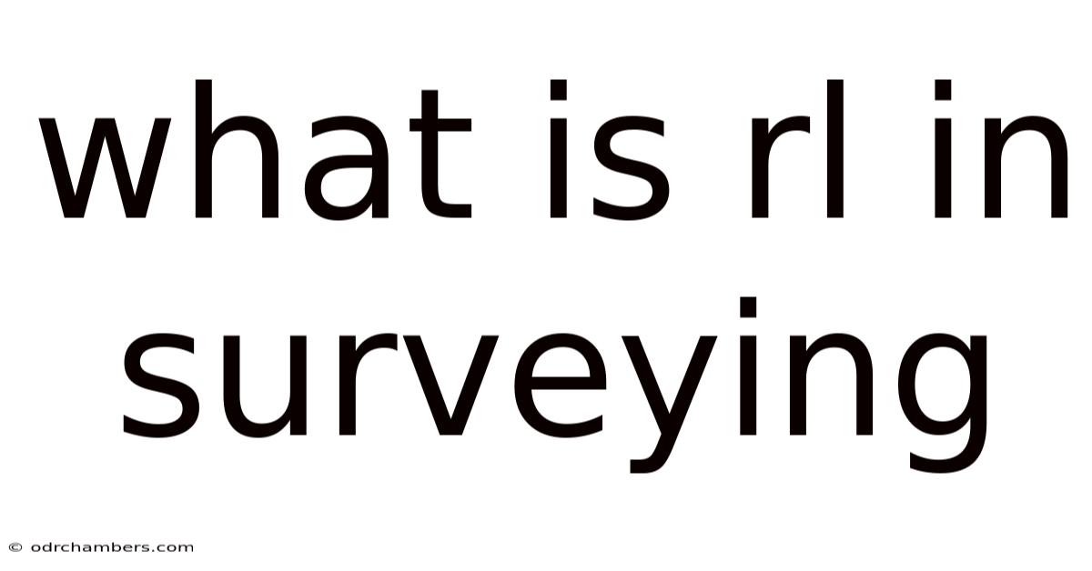 What Is Rl In Surveying