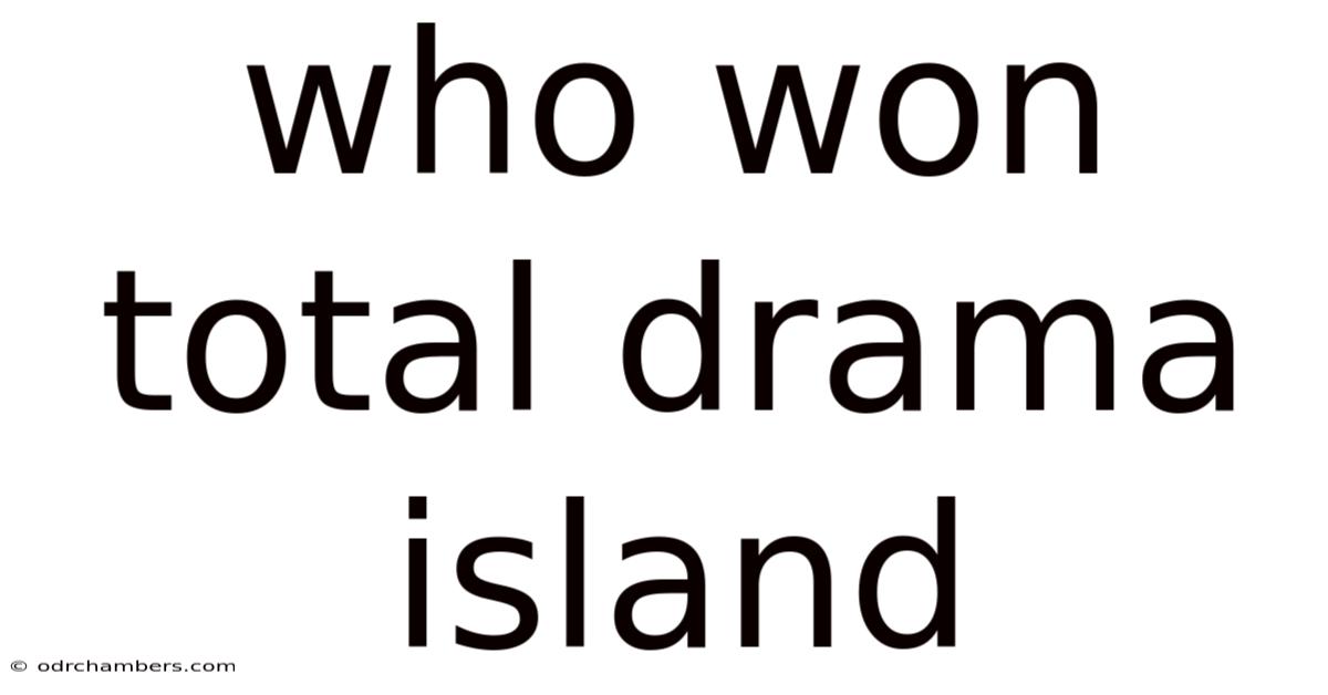 Who Won Total Drama Island