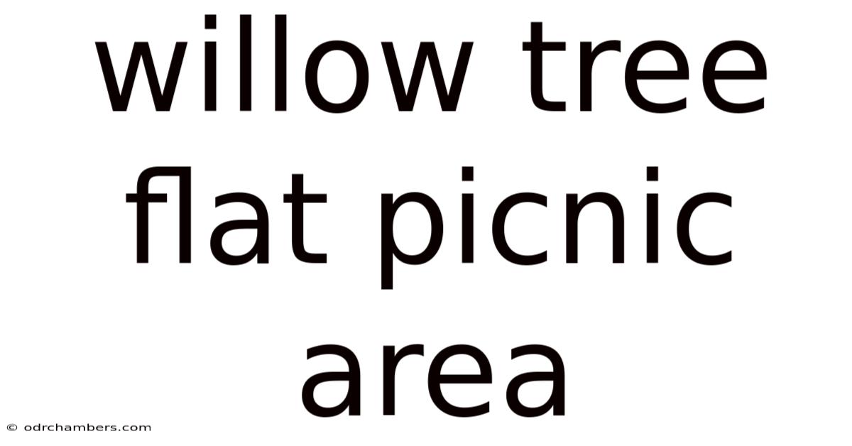 Willow Tree Flat Picnic Area