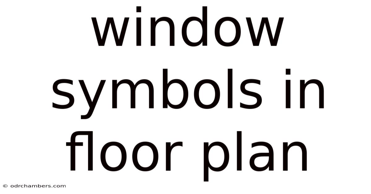 Window Symbols In Floor Plan