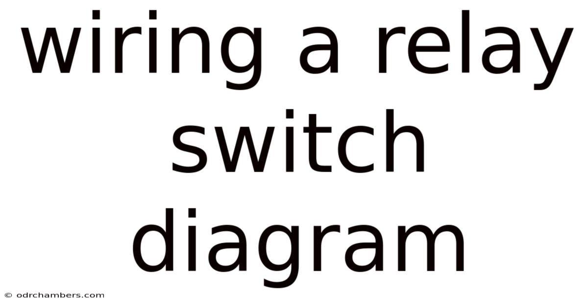 Wiring A Relay Switch Diagram