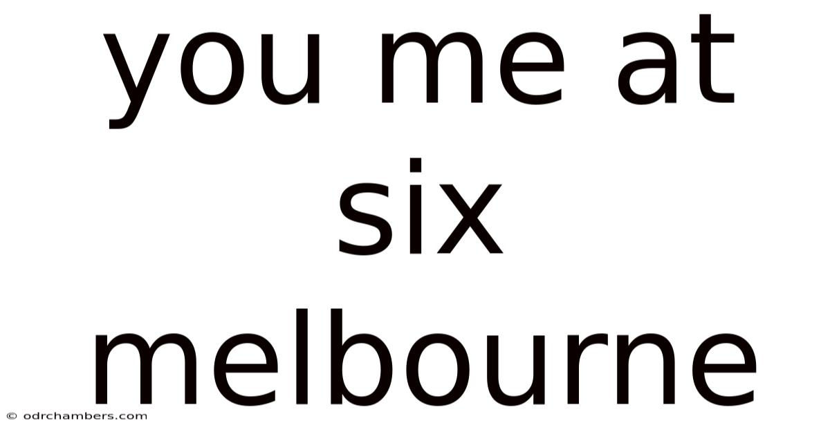 You Me At Six Melbourne